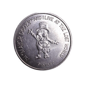 1979 Kings Dominion "I'm Mayor Doozy And Live At The Lost World" Park Token